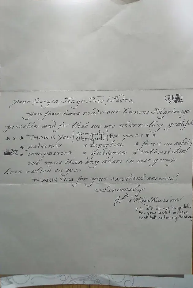 Bike tours Portugal Friends Letters