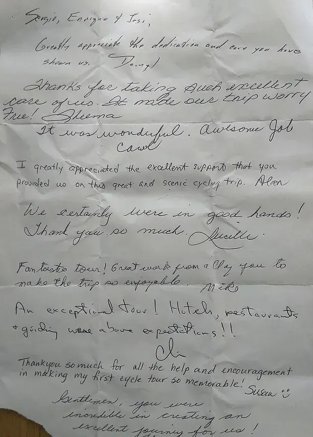Bike tours Portugal Friends Letters